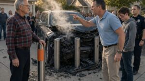 The Bollards Stayed Standing After the HOA President’s Perfect Family Began to Collapse