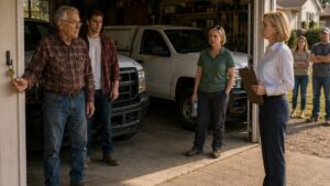 The HOA Parked Two Trucks in His Garage, But the Old Man Knew Why They Chose His Door