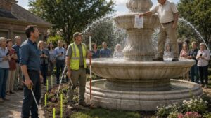 He Built a Fountain Over the Neighborhood Drainage Line, Then the Storm Exposed Everyone’s Mistake