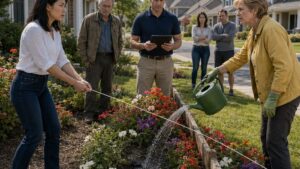She Woke to a Perfect Flower Border—and Learned the Neighborhood Had Already Voted on Her Yard