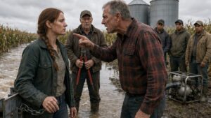 When Emily Gripped the Floodgate Chain, the Whole Farm Learned What Charles Had Hidden