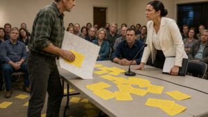 The Night the Yellow Property Notices Fell Across the Magnolia Creek HOA Table