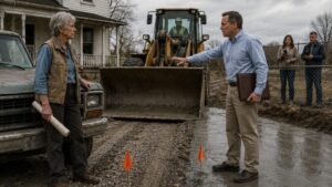 They Paved Over Barbara’s Only Driveway—Then the Old Survey Line Divided the Neighborhood