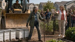 They Sent a Bulldozer for Carolyn’s Garden, Then the Old Boundary Line Changed Everything