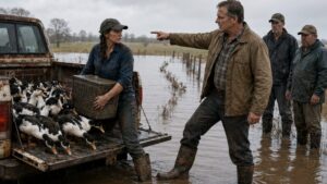 She Released a Truckload of Ducks Into the Flooded Field, but the Water Was Hiding Someone Else’s Mistake