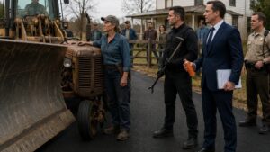 They Built a Road to Steal Pamela Ward’s Farm, Then Her Tractor Blocked Everything