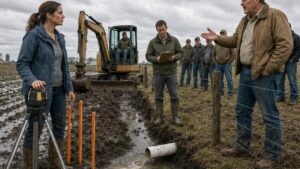 He Dug a Drainage Trench Across Her Farm, Then Explained Gravity to the Engineer Who Owned It