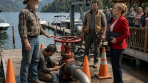 When The HOA Sent A Crew To Remove The Red Valve That Kept The Lake Homes Safe