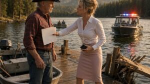 She Handed Him a Dock Repair Bill, Then Called the Sheriff on His Own Lake