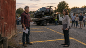 The HOA Painted Parking Spaces Beside His Barn—Then the Boundary They Ignored Became Everyone’s Problem