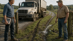 He Thought the Tire Tracks Were Careless Until the Same Farm Gate Opened Fourteen Times