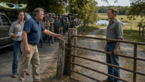 They Sold Weekend Access Through His Farm Gate—Then the Old Easement Exposed Who Actually Owned the Landing