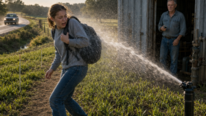 They Kept Cutting Across His Newly Seeded Hayfield—Until One Sprinkler Exposed Why the Shortcut Existed