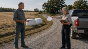They Fined Him for Leaving Hay Bales Beside the Farm Lane—Then He Checked Where the Maintenance Money Went