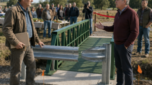 They Built a Community Bridge Across His Farm—Then the Survey Flags Changed What Everyone Believed