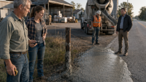 The Supply Yard Poured Concrete Across His Farm Boundary Twice—Then He Checked What Their Insurer Had Never Seen