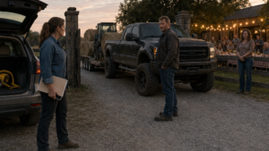 She Asked Him Twelve Times to Stop Blocking Her Farm Road—Then the Yellow Clamp Changed Everything
