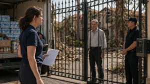 The HOA Turned Away Emergency Food After the Storm—Then One Resident Checked Who the Gate Was Really Protecting