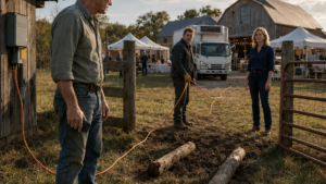 They Cut Through His Farm Fence for Their Harvest Gala—Then Learned What Their Entire Event Was Plugged Into