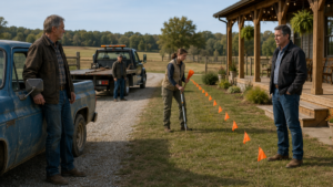 They Threatened to Tow His Farm Truck—Then the Survey Flags Crossed the Chairman’s New Porch