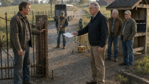 He Inherited His Uncle’s Farm Entrance—Then the Road Association Learned What Their Gate Actually Stood On