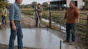 He Poured Concrete Across My Farm Lane Without Asking—Then the Survey Changed What Our Handshake Meant