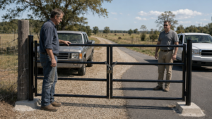 They Bolted a Gate Across His Farm Road, Then Learned the Whole Development Needed His Permission