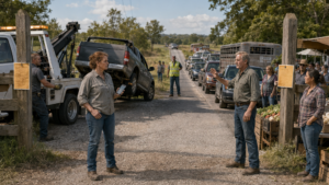 They Opened Her Farm Turnouts to Weekend Traffic—Then the First Tow Exposed What the Road Committee Had Ignored