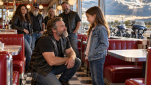 The Bruised Little Girl In The Diner And The Biker Phalanx