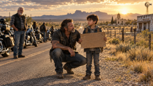The Cardboard Sign On Desert Highway And The Road Of Mercy