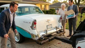 The Crushed Vintage Show Car And The Ruthless HOA Tow Lift