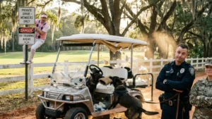 The Custom Golf Cart Shredded by the Disciplined Working Dogs
