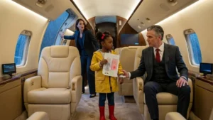 The Hospital Bracelet And The Raincoat On The Private Jet