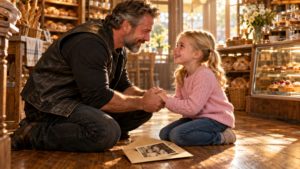 The Orphaned Little Girl In The Bakery And Her Biker Father
