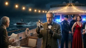 The Scorched Photograph And The Serpent Cufflink On The Yacht