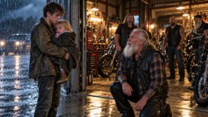 The Stranded Toddler In The Storm And The Biker Grandfather